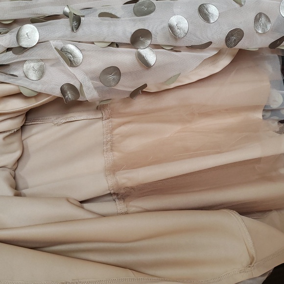 RARE Anthropologie Eva Franco Tulle Polka Skirt, Beige, 12P - Picture 8 of 12